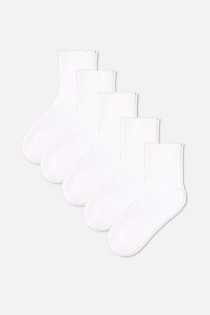 Flutter Sock in White (Pack)